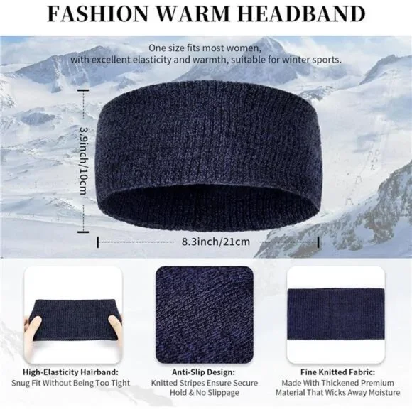 Women's Winter Warm Beanie Hat Touchscreen Gloves Long Scarf Set